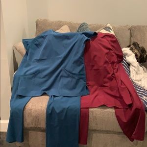 2 pairs of scrubs